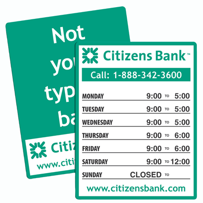 HO-20 - Hours of Operation Sign