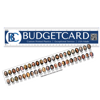 RU20PRES-W - Ruler, 12" Presidents Wide
