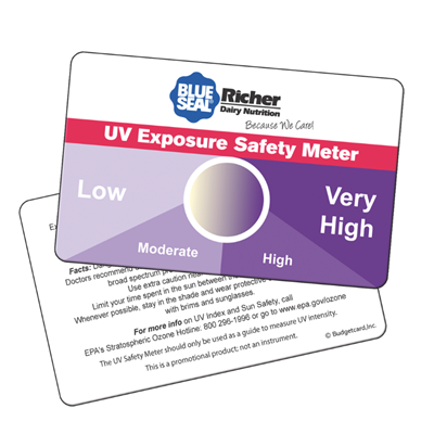 UV-30 - UV Exposure Safety Meter Card, Stock