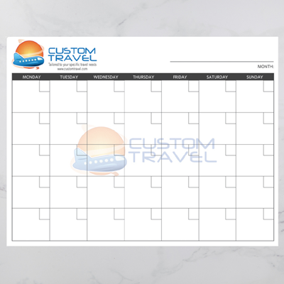 DEWC-S - Wall Calendar, Small Dry Erase