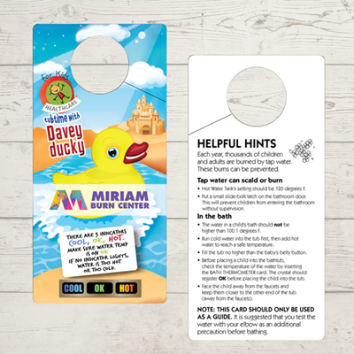 TT15-DDK - Davey Ducky Tub Tester Hanger with Temperature Strip