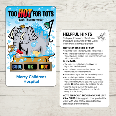 TT30 - ELE The Elephant Tub Tester Temperature Card