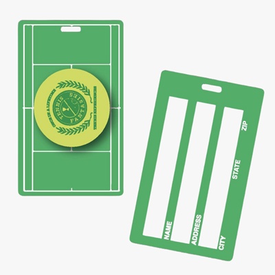 LT-50 - Luggage Tag Paneled Back For Writing, Large