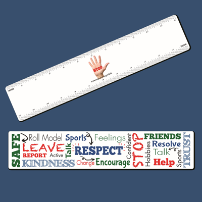 RU20-BUL - Ruler, 12" Wide Bully Prevention 
