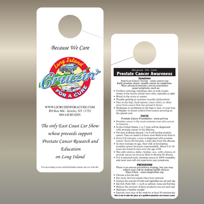 PROT-10 - Prostate Awareness Hang Tag