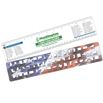 RU20-CAP - Ruler, 12" State Capital Ruler