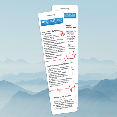 BK15-SH - Stroke Heart Men/Women Bookmark