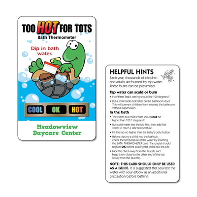 TT30 - TT Tommy Turtle Tub Tester Temperature Card