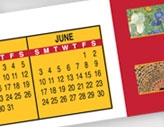 Computer Desk Calendar Strips